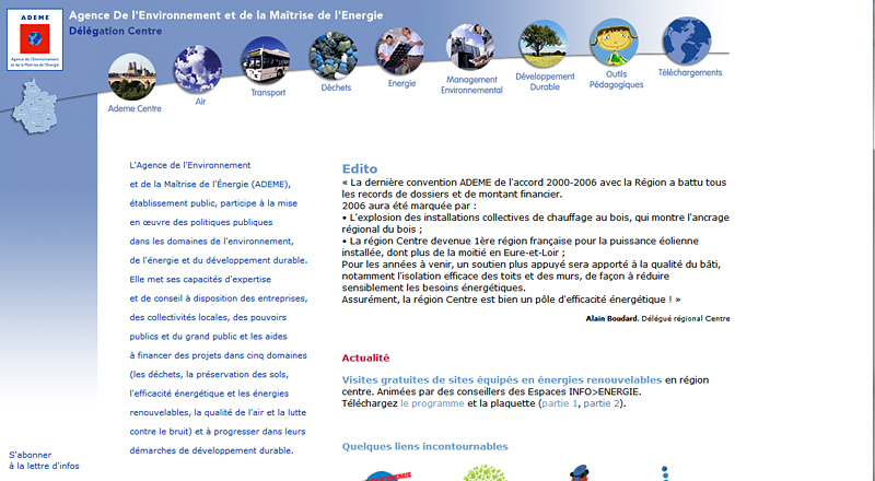 Sites internet antérieurs à 2009