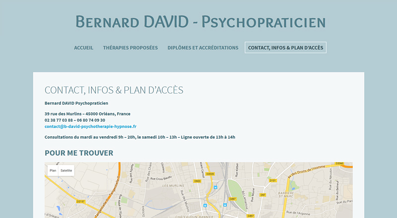 Bernard DAVID Psychopraticien