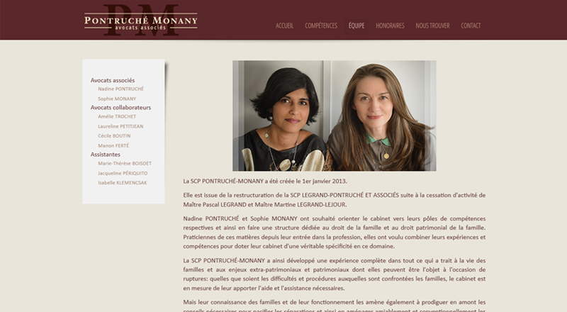 SCP Pontruché-Monany Cabinet d’avocats 2014