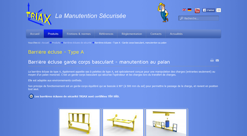 Triax Sécurité Manutention sécurisée