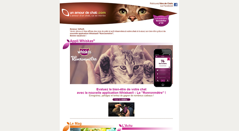 Newsletters & Emailings Groupe Mars