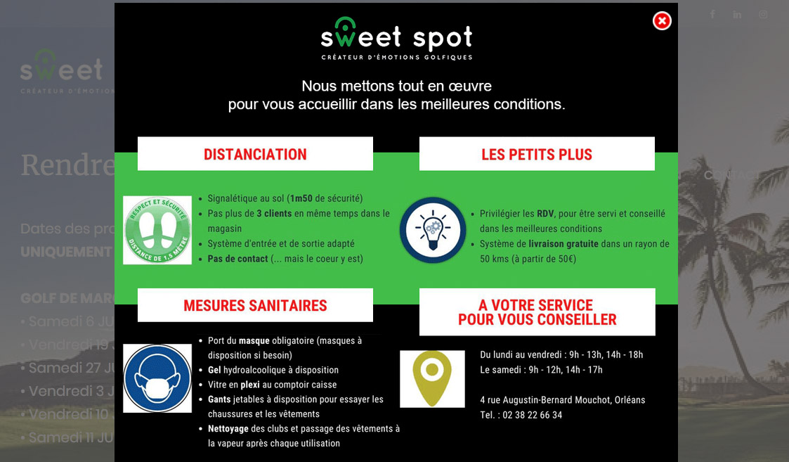 Sweet Spot – Magasin de golf Orléans